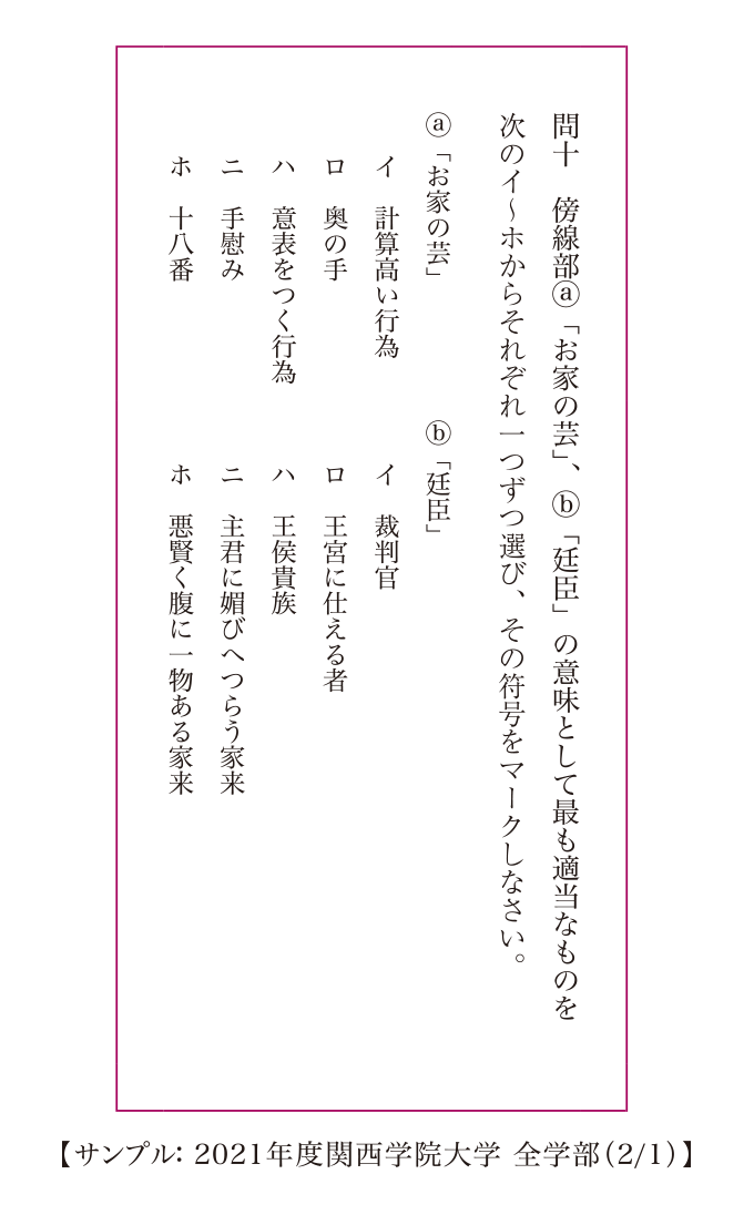 大学受験　日本史　漢文　古文　現代文　小論文