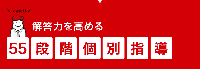 解答力を高める 55段階個別指導